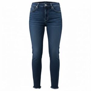 MOTHER The Looker Ankle Fray Jeans Yakkity Yak Dark Wash Skinny Capri Womens 29